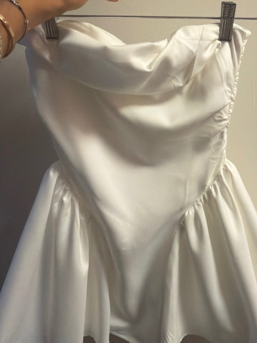 Stolen hearts brand new with tags size small strapless white dress